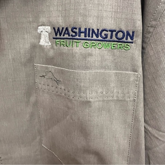 NWT Tommy Bahama Coastal Breeze Check Dockside Grey Island Zone Button Down 3XLT - Picture 3 of 12